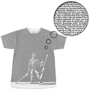Litographs Moby Dick Text Shirt Large